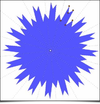 Rendering / Symmetric 2D Shape filter - complex example