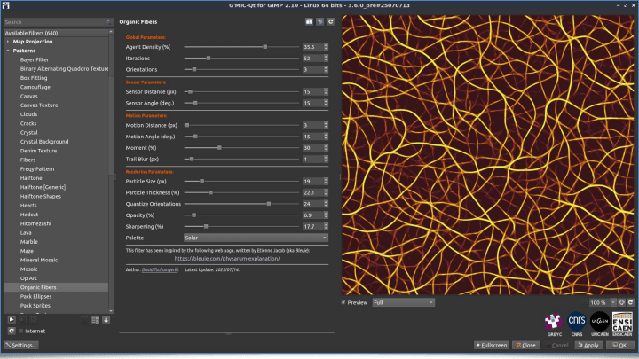 “Organic Fibers” Filter – 1