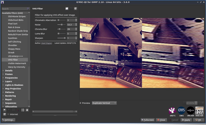 “VHS Filter”