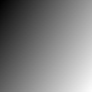 ang=32.6 input 300,300,1,1 fill. rad=2*pi*$ang/360;x*cos(rad)+y*sin(rad) normalize. 0,{2^8-1}