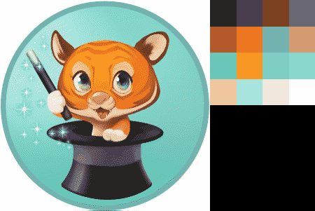 srand 12345 sample gmicky rs[-1] 50% +colormap[-1] 16,1,1 4,4,1,3 fill. [-2] rm.. index.. [-1],1,1 rs. 150,,1