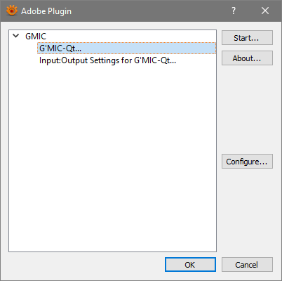 G'MIC-Qt Filter menu item G'MIC-Qt Filter menu item
